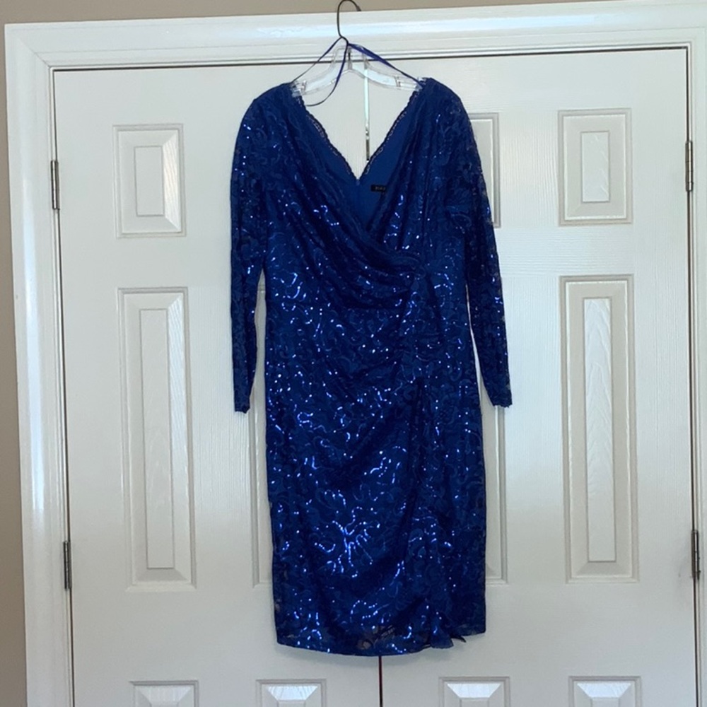 Royal blue sequences semi formal